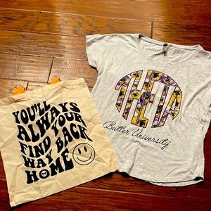 Butler KAPPA ALPHA THETA tshirt and bag